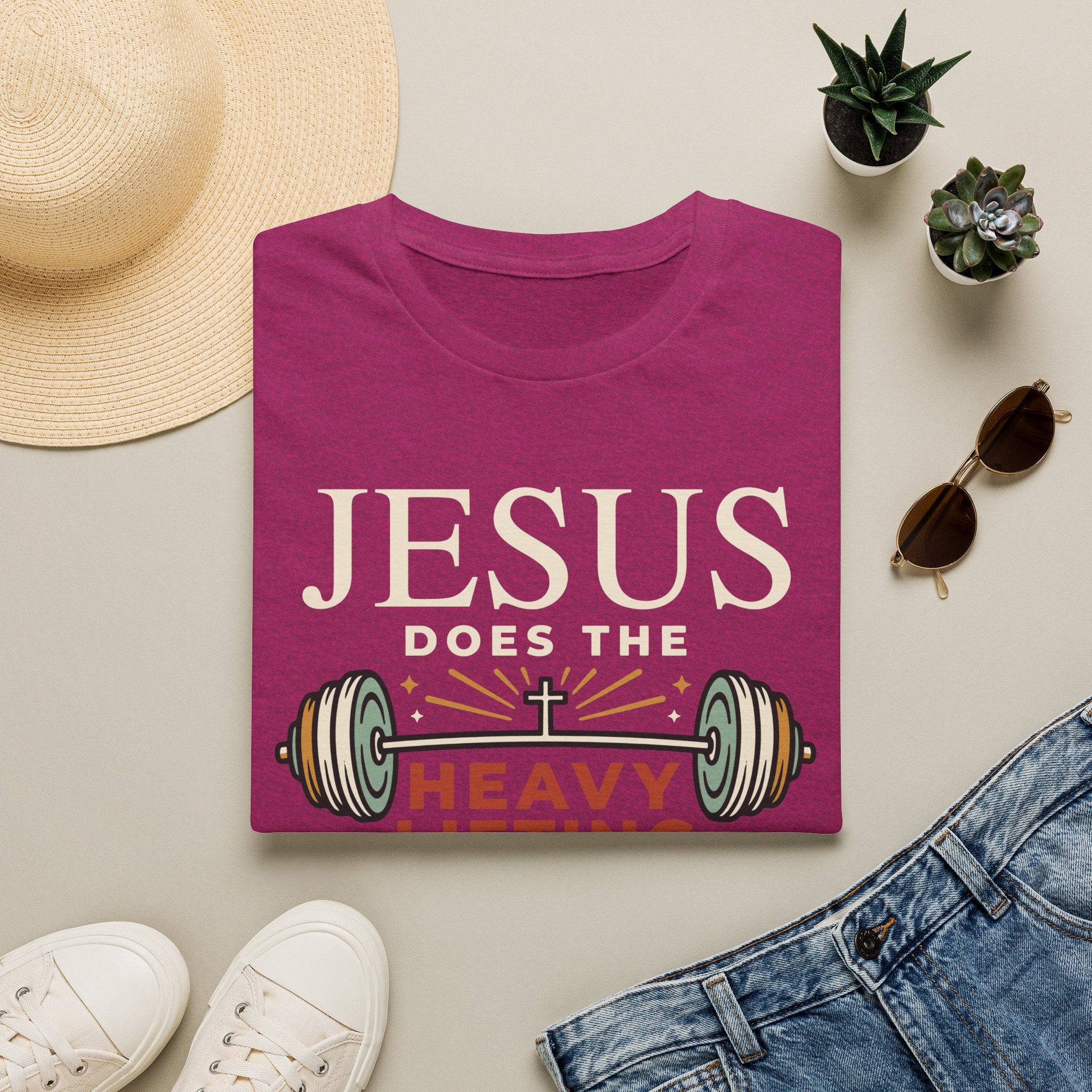 Jesus Does the Heavy Lifting T-Shirt