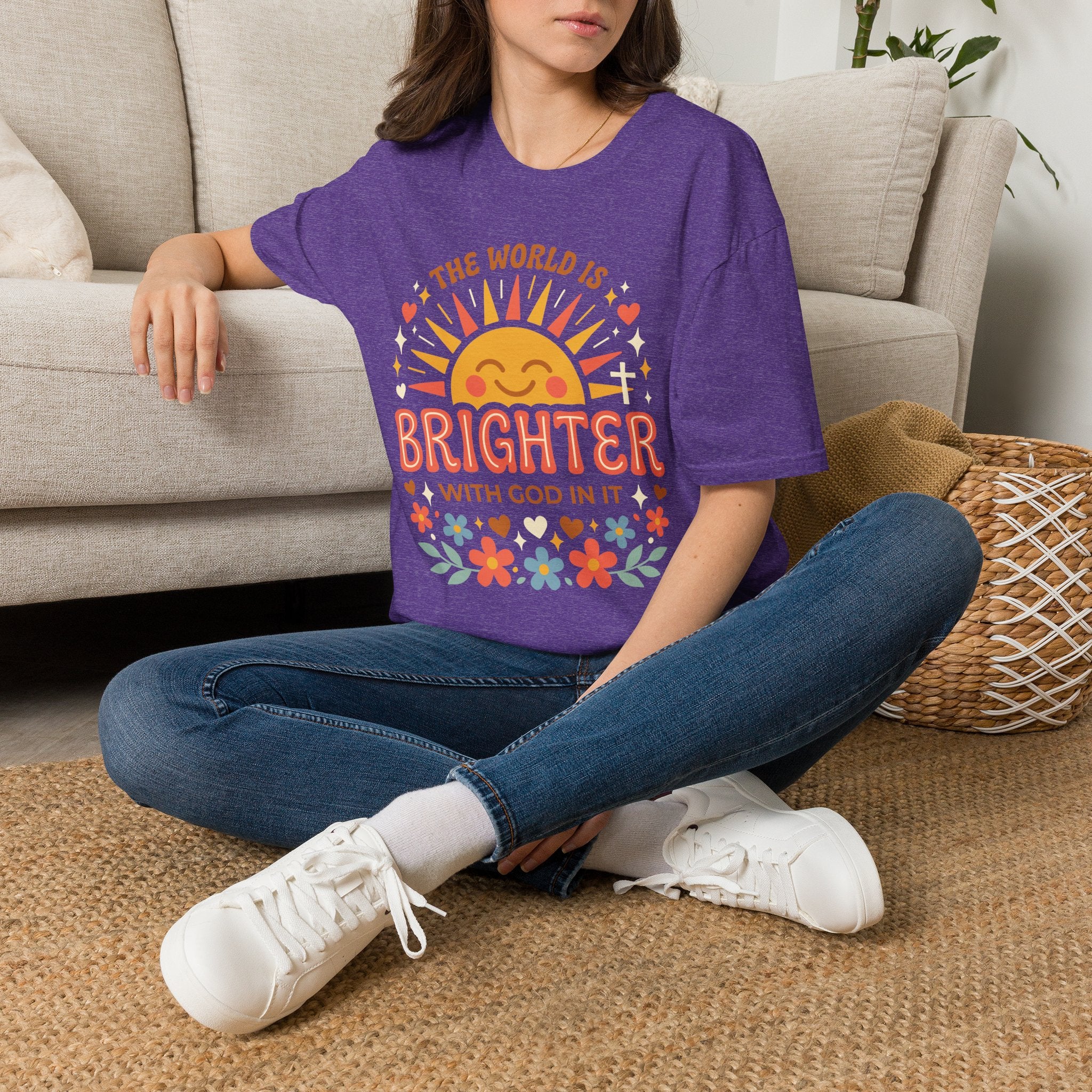 The World Is Brighter With God In It T-Shirt