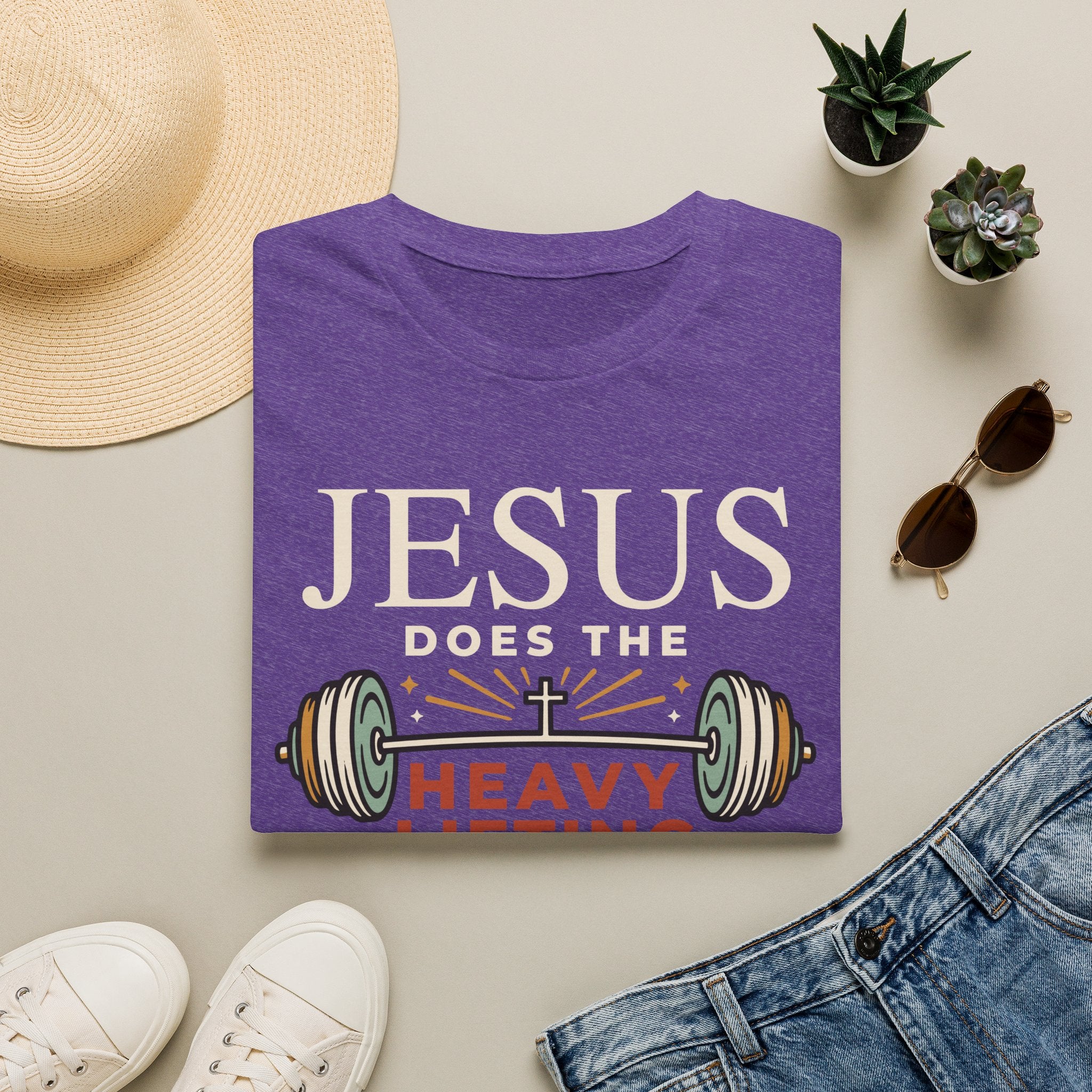 Jesus Does the Heavy Lifting T-Shirt