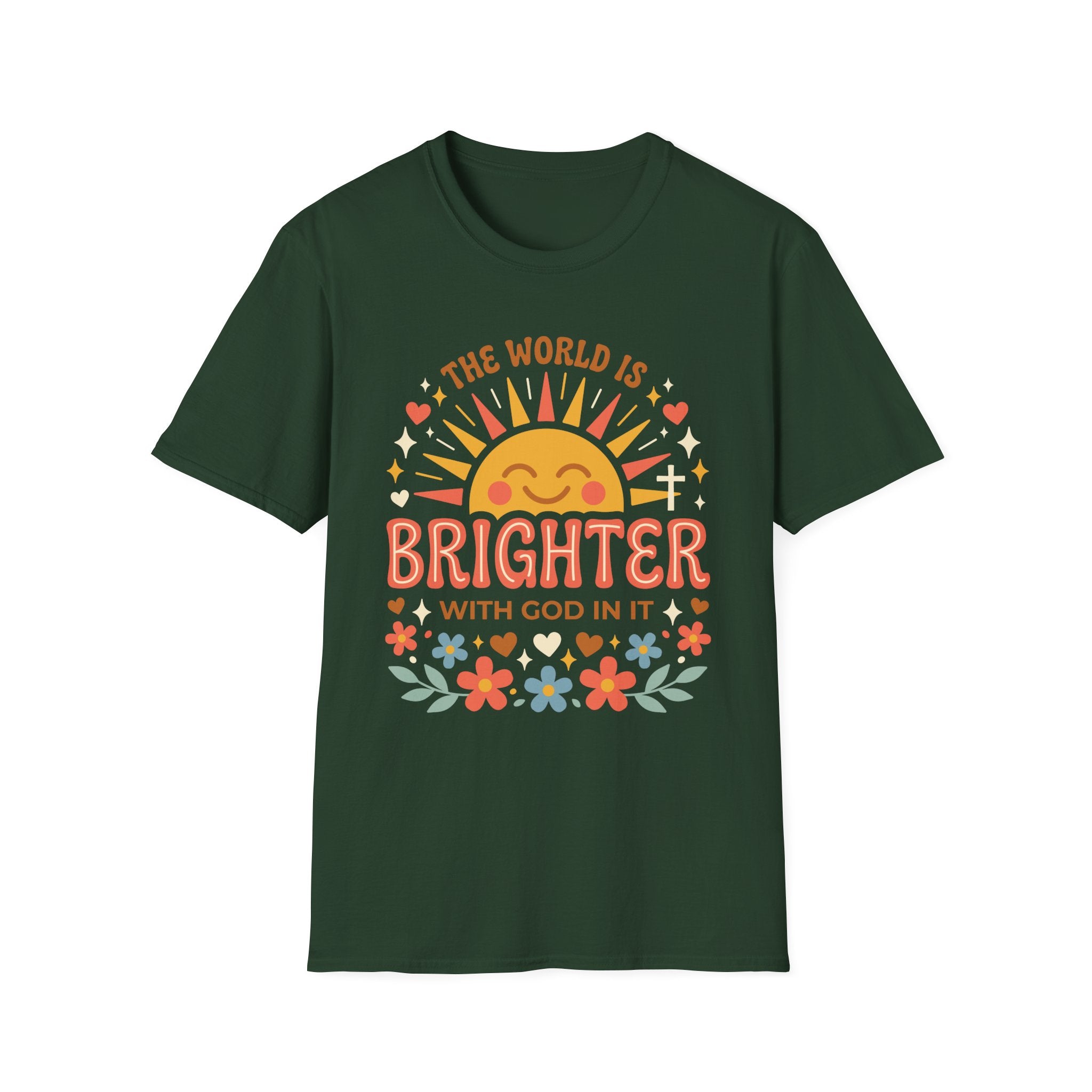 The World Is Brighter With God In It T-Shirt