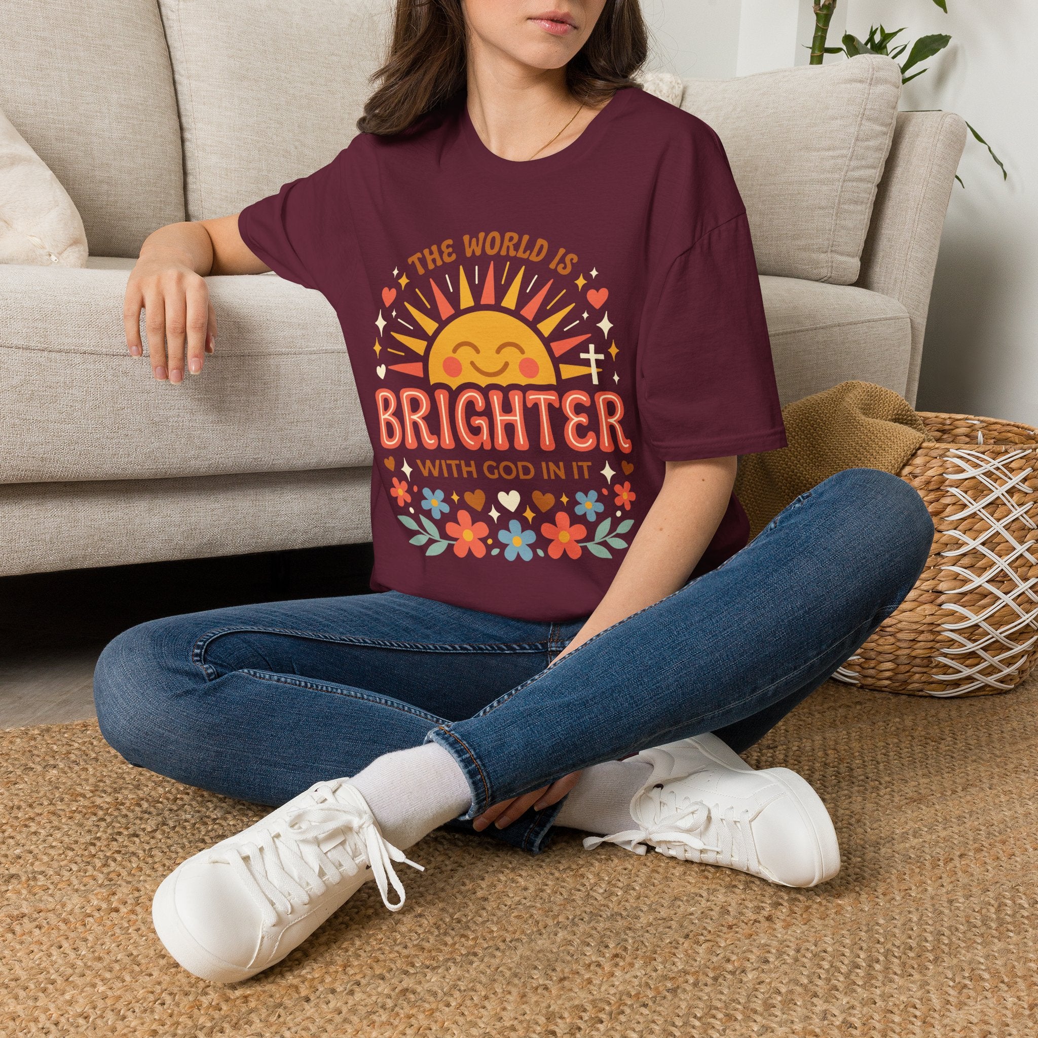 The World Is Brighter With God In It T-Shirt