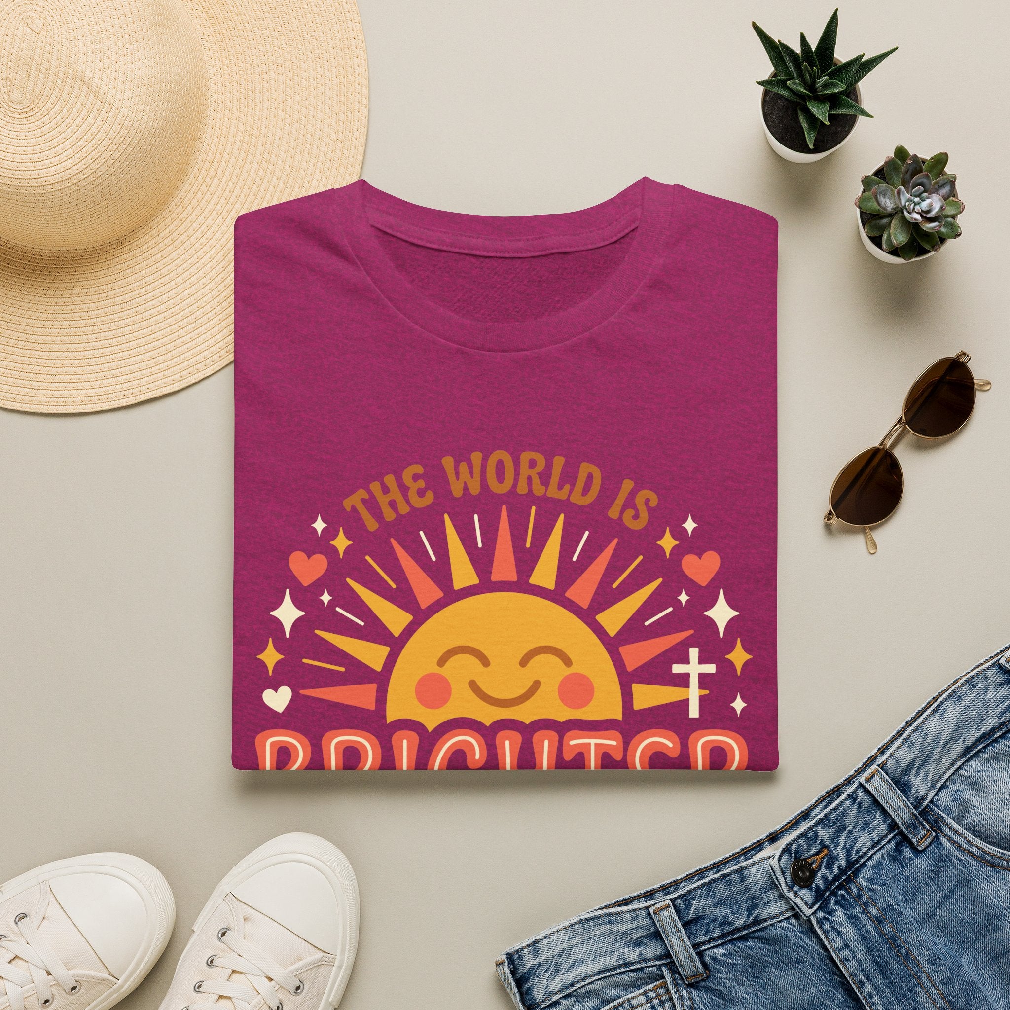 The World Is Brighter With God In It T-Shirt