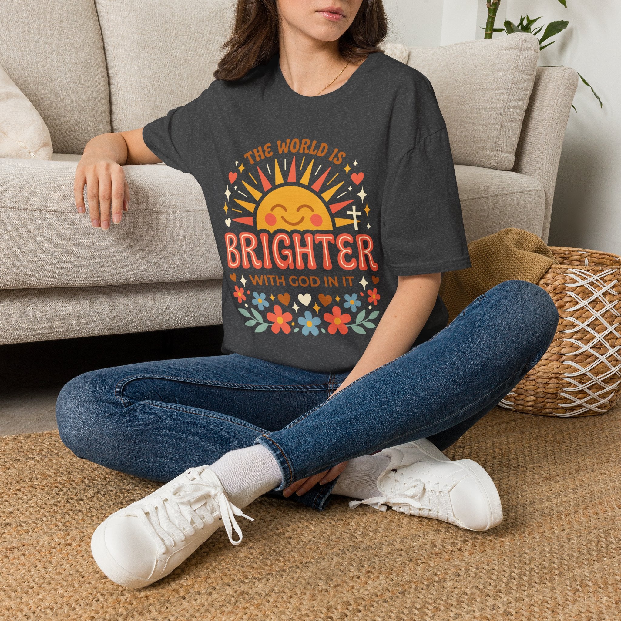 The World Is Brighter With God In It T-Shirt