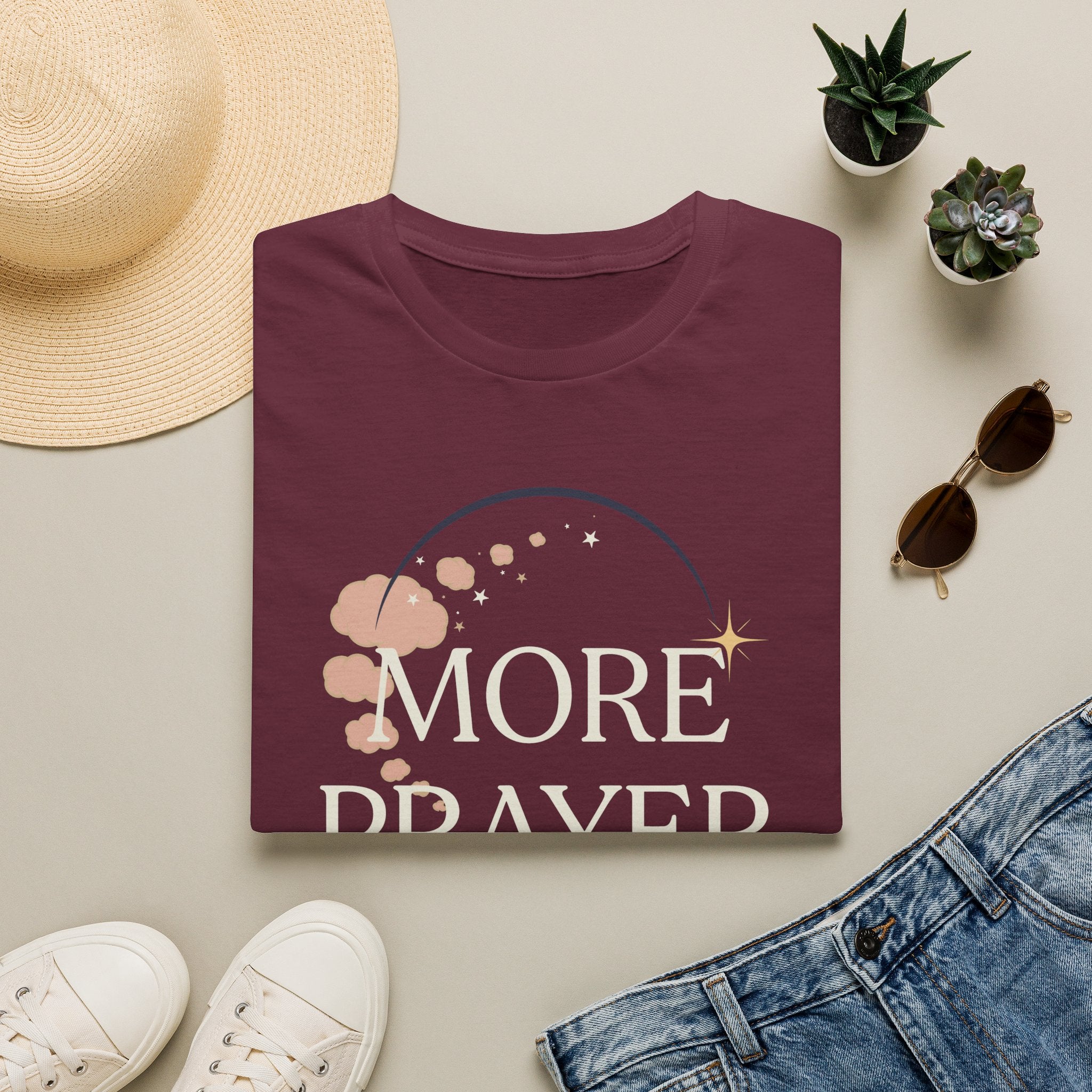 More Prayer Not Worry T-Shirt
