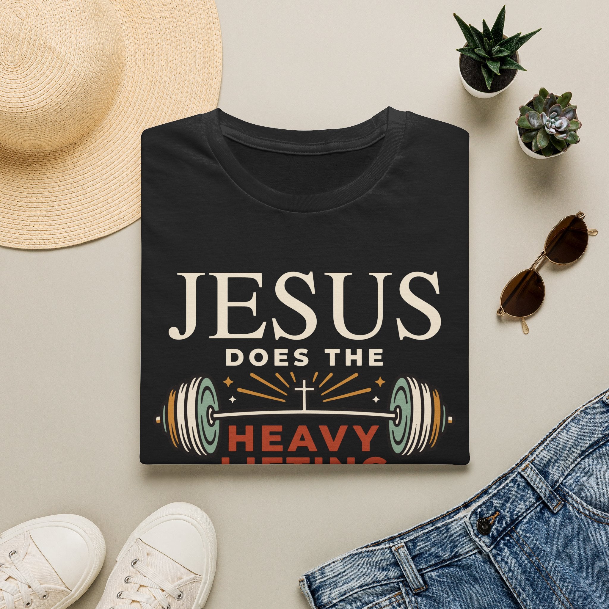 Jesus Does the Heavy Lifting T-Shirt