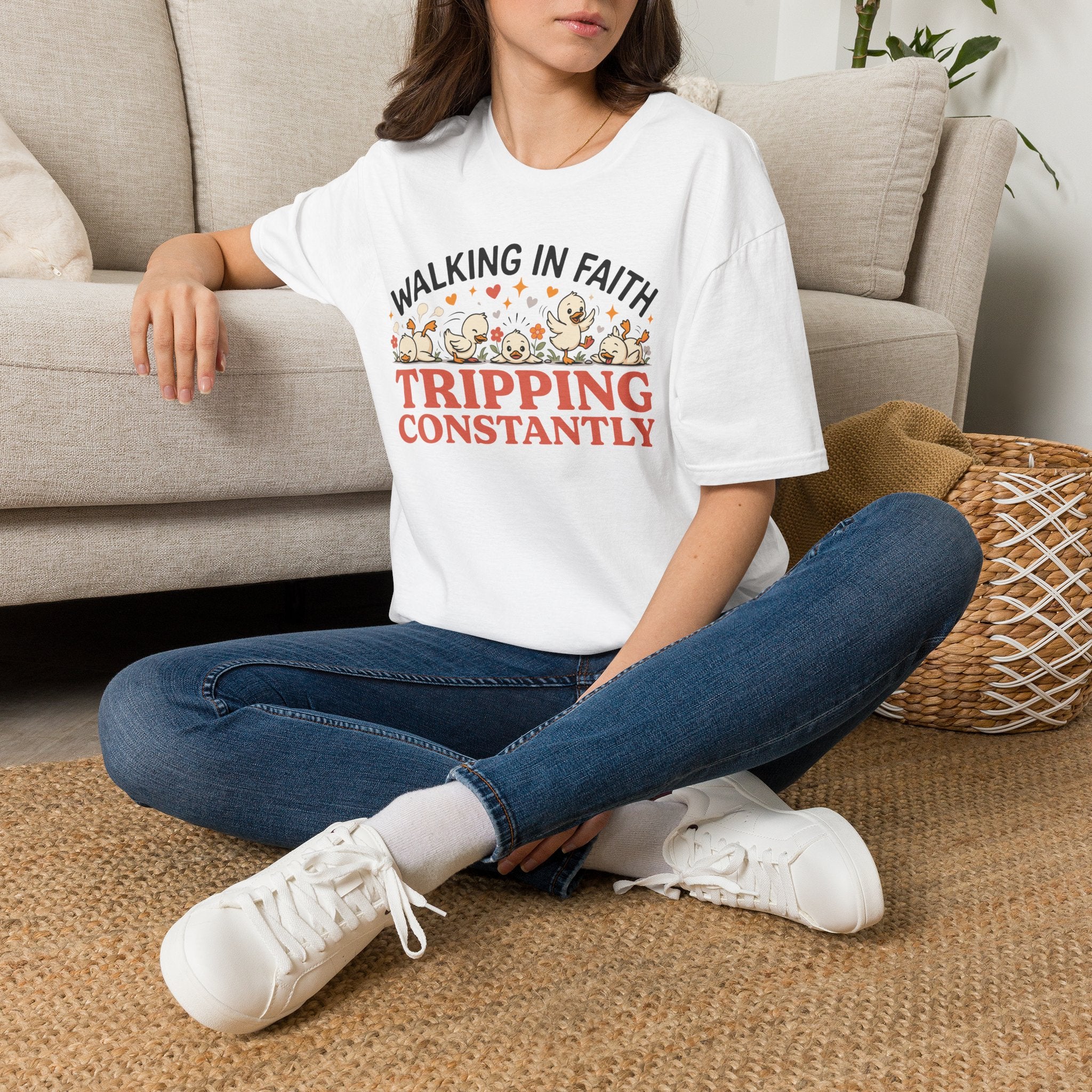 Walking in Faith, Tripping Constantly T-Shirt