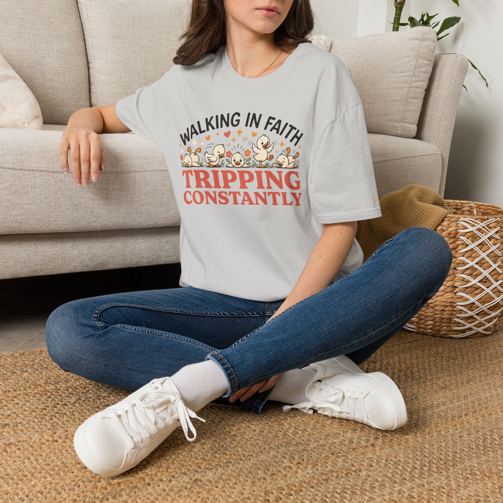 Walking in Faith, Tripping Constantly T-Shirt