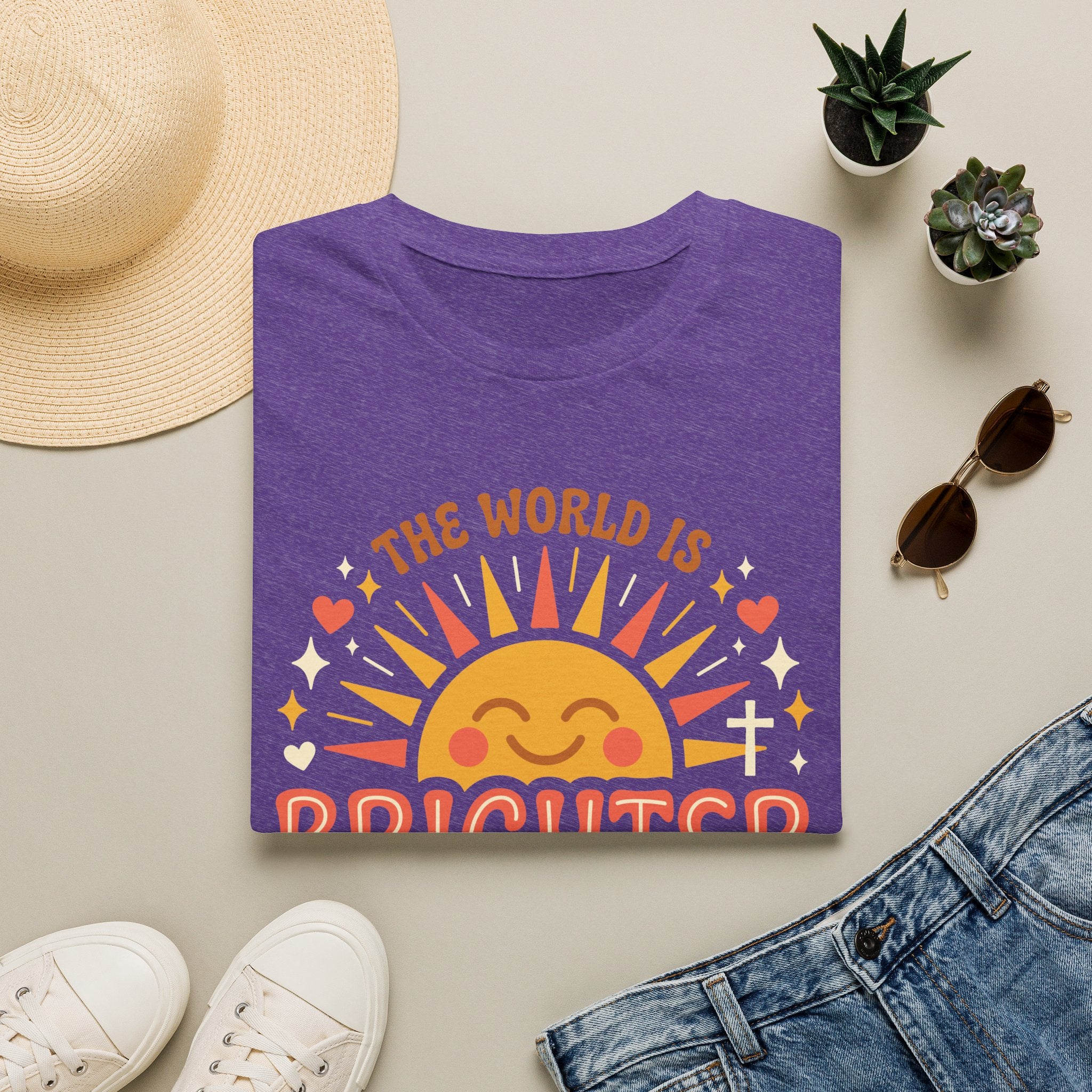 The World Is Brighter With God In It T-Shirt