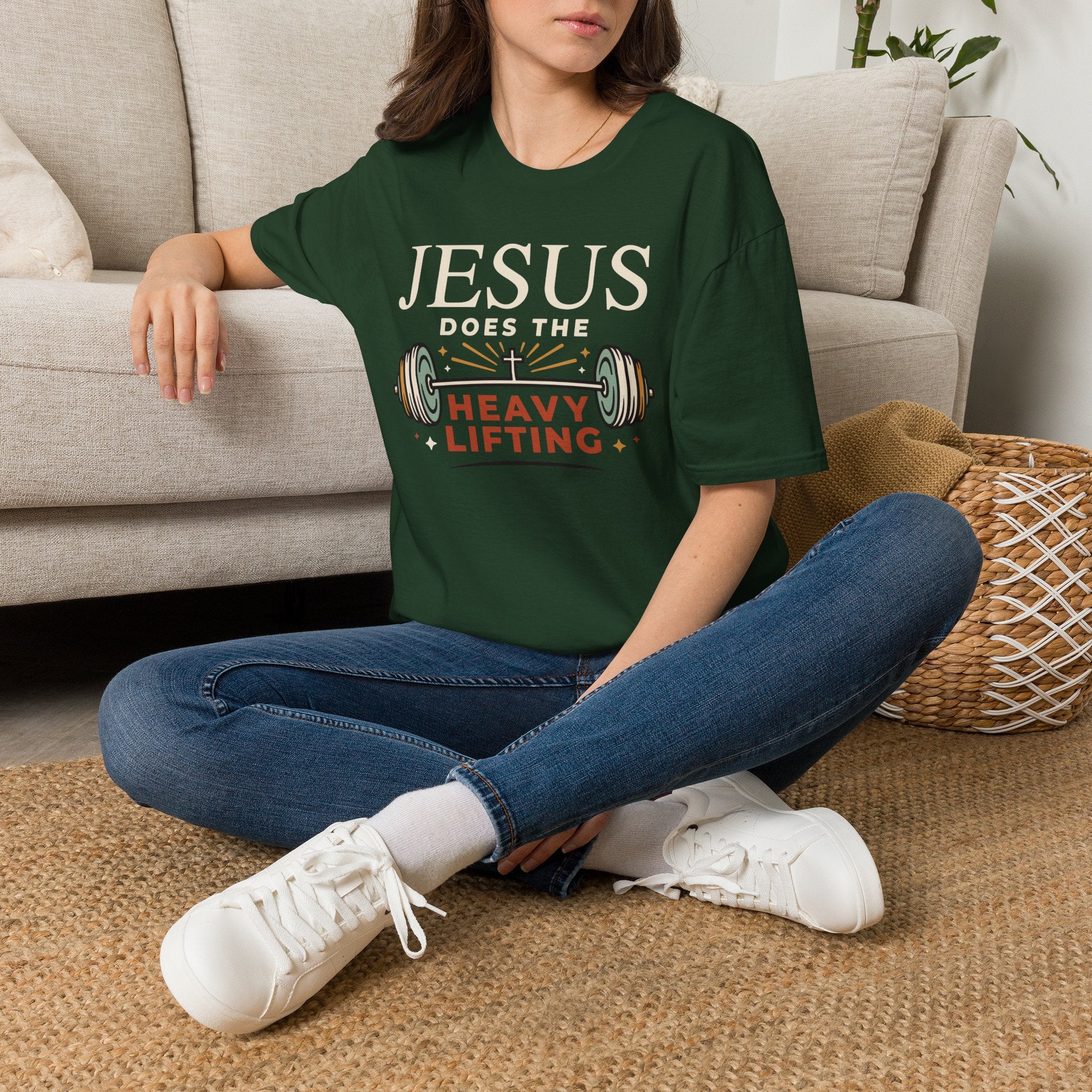 Jesus Does the Heavy Lifting T-Shirt