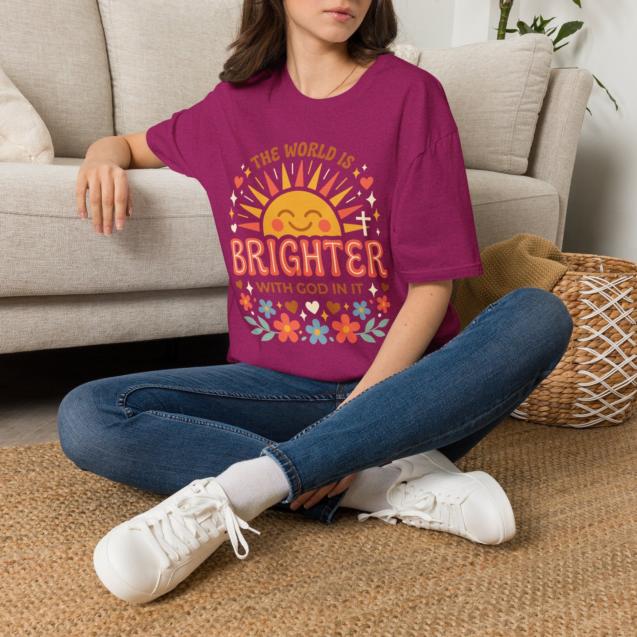 The World Is Brighter With God In It T-Shirt
